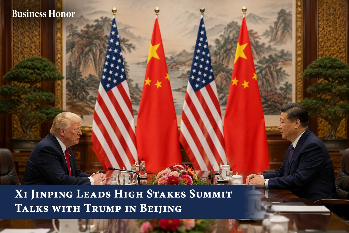 Xi Jinping Leads High Stakes Summit Talks with Trump in Beijing